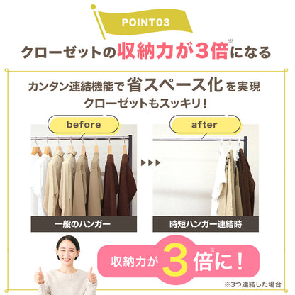 【1秒着脱&洋服ケア】MODE HANGER 時短ハンガー 男性・女性・子ども兼用